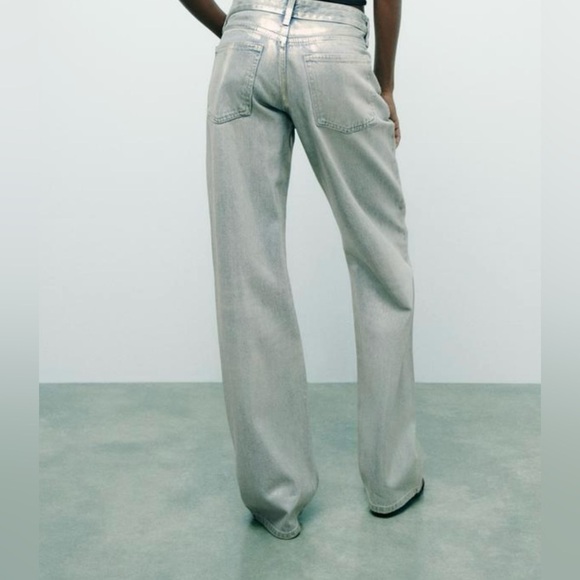 Zara Foil Jeans - Picture 4 of 6
